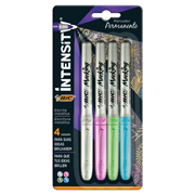 MARCADOR BIC PERMANENTE INTENSITY GRI ETAL BLÍSTER 4 PIEZAS