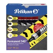 Marcador permanente Pelikan 540 rojo caja con 10 piezas