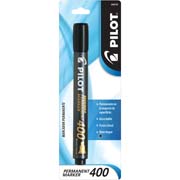 Marcador permanente 400 Pilot punta cincel, color negro, blister