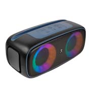 BOCINA PERFECT CHOICE OUTDOOR LITE CON MICRÓFONO BT COLOR NEGRO