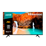 Pantalla Hisense 75' 4K Ultra HD Smart TV LED ROKU, Modelo:75A6GR