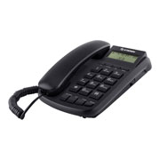 Telefono alambrico STEREN color negro 1 pza