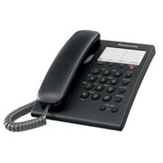 Teléfono alámbrico Panasonic modelo KX-TS550MEB color negro