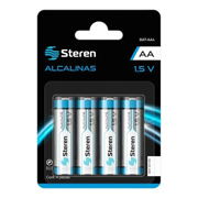 Pila alcalina AA STEREN  blister de 4 pzas