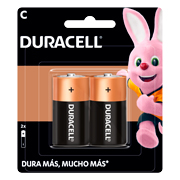 Pila alcalina Duracell C blíster con 2 pzas