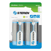 Pila alcalina d STEREN blister de 2 p .