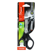 Tijera advanced green Maped de 17 cm  color negro, simétricas