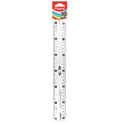 Regla básica 30 cm Maped material plástico transparente