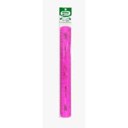 REGLA SUPER FLXIBLE DEVEK, 30 CM. ROSA .