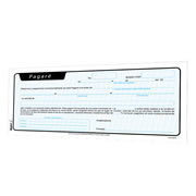 Pagare Rayter, 1/3 de carta, papel verde, block 50 hojas blíster con 2