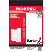 Remisión esquela duplicado Rayter, papelblanco y azul, blíster con 4
