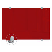 Pintarrón de cristal Criscolor Alfra color rojo 60 x 90 cm