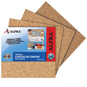 Loseta de corcho Alfra 30 x 30 cm .