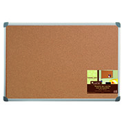 Pizarrón de corcho  GBC lisa traslúcida con 50 piezas 60x90cm