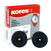 Cinta para calculadora Kores modelo 241,12.7 mm x 4m, color negro-rojo, 1 pieza