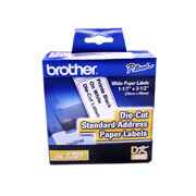 Etiquetas Brother precortadas de medida estándar DK1201