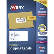 Etiqueta tecnología laser AVERY color blanco