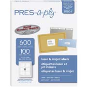 Etiqueta tecnología laser/inkjet AVERY color blanco