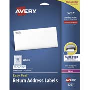 Etiqueta tecnología laser AVERY color blanco