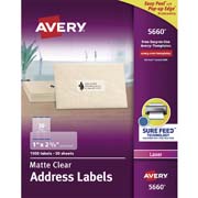 Etiqueta tecnología laser AVERY traslúcida