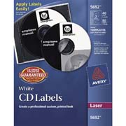 Etiqueta para cd tecnología laser AVERY color blanco