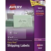 Etiqueta tecnología laser AVERY traslúcida