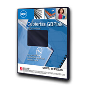 Cubierta plástica tamaño carta GBPlak lis0 GBC color azul marino