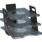 Charola essentials desk gris humo Maped de tres niveles