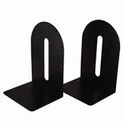 Portalibros metálicos Pegaso de 6' colornegro empaque con 2 pzas