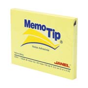 Notas Adhesivas Memo Tip amarillo 3x4 pulg 1 blocj con 100 hojas