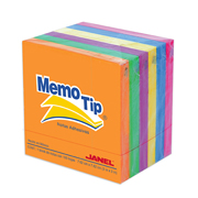Notas Adhesivas Memo Tip neon 3x3 pulg 6blocks con 100 hojas cada uno
