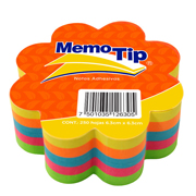 Notas Adhesivas Memo Tip forma flor con 250 hojas de 6.3 x 6.3 cm