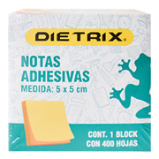 Notas adhesivas Dietrix colores neón de 5 x 5 cm con 400 hojas