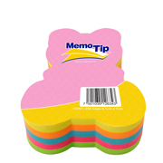 Notas Adhesivas Memo Tip forma oso con 250 hojas de 6.1 x 7 cm