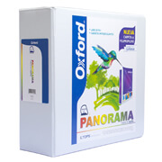 Carpeta panorámica Oxford carta blanca de 4' herraje 'D'