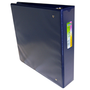 Carpeta panorámica con cristal Kinera carta de 2' herraje 'O' color azul