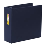 Carpeta panorámica con cristal Kinera carta de 3' herraje 'O' color azul