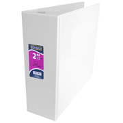 Carpeta panorámica con cristal Kinera carta de 2 1/2' herraje 'O' color blanco