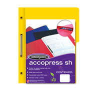 Carpeta pressboard Accopress sh ACCO oficio color amarillo con broche de 8 cm