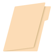 Folder manila Fortec oficio color crema ceja 1/2 caja con 100 pzas