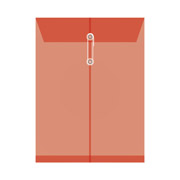 Sobre vertical polipropileno Fortec c ndana, carta, rojo, paquete con 12 pzas