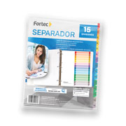 LM-Separador númerico con índice Fortec ta cejas de colores con 15 divisiones