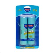 LAPIZ ADHESIVO BACO 21G BLISTER 2 PIEZAS.