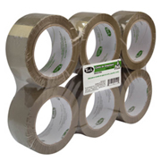 Cinta 179 de empaque TUK 48mm x 100m , color canela, con 6 piezas