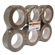 Cinta 182 de empaque TUK 48mm x 150m , color canela, con 6 piezas