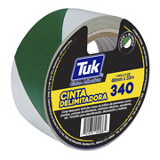 Cinta 340 delimitadora TUK 48mm x 33m , color verde/blanco
