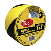 Cinta 343 delimitadora TUK 48mm x 33m , color amarillo/negro