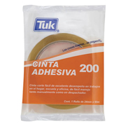 Cinta adhesiva 200 TUK 24mm x 65m , transparente, 1 pza