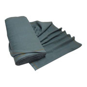 Rollo de franela carpe color gris .