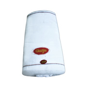 Rollo de franela carpe color blanco .